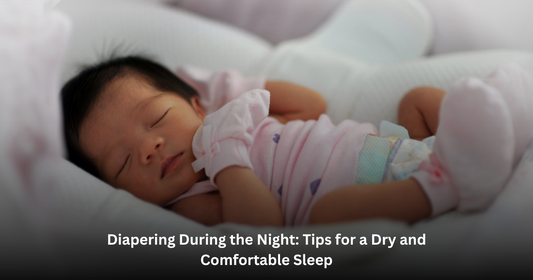 Baby is sleeping peacefully on bed with the budget baby diaper on