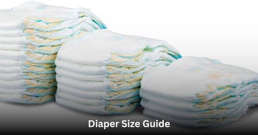 Multiple diapers of different sizes