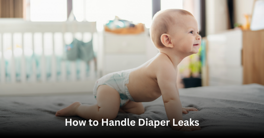 baby crawling with the diaper on without leaks